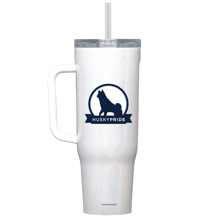 Corkcicle Cruiser 40oz Tumbler with Uconn Huskies Secondary Logo