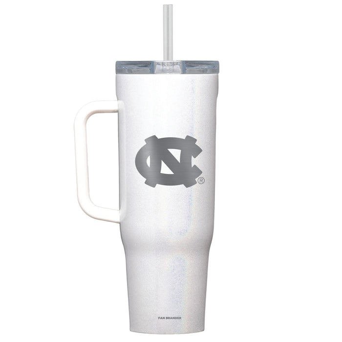 Corkcicle Cruiser 40oz Tumbler with UNC Tar Heels Etched Primary Logo