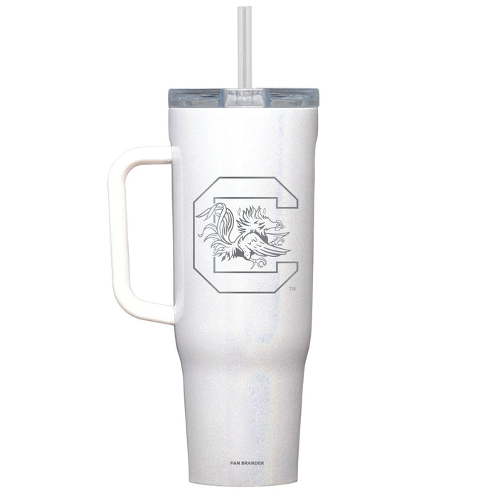 Corkcicle Cruiser 40oz Tumbler with South Carolina Gamecocks Etched Primary Logo