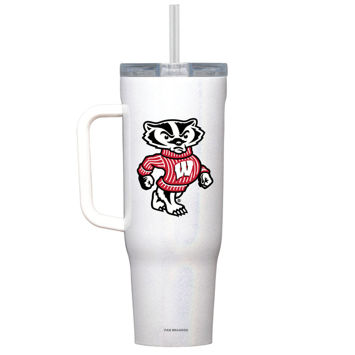 Corkcicle Cruiser 40oz Tumbler with Wisconsin Badgers Secondary Logo