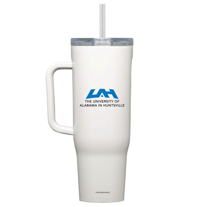 Corkcicle Cruiser 40oz Tumbler with UAH Chargers Primary Logo