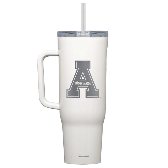 Corkcicle Cruiser 40oz Tumbler with Appalachian State Mountaineers Etched Primary Logo