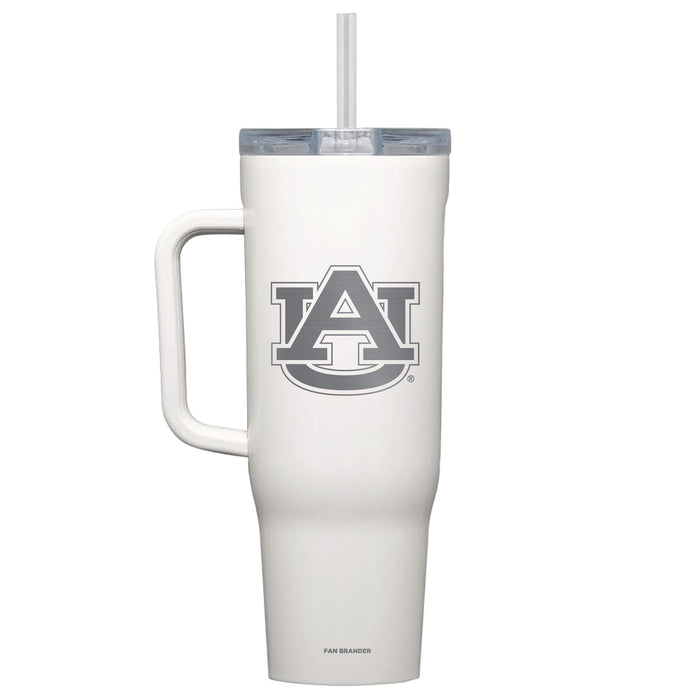 Corkcicle Cruiser 40oz Tumbler with Auburn Tigers Etched Primary Logo