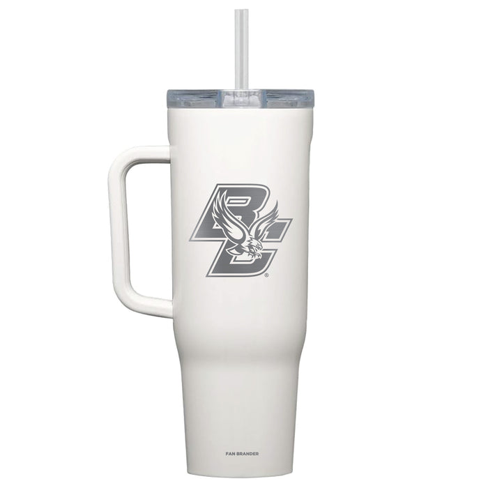 Corkcicle Cruiser 40oz Tumbler with Boston College Eagles Etched Primary Logo