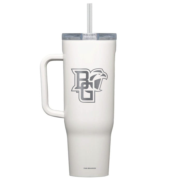 Corkcicle Cruiser 40oz Tumbler with Bowling Green Falcons Etched Primary Logo