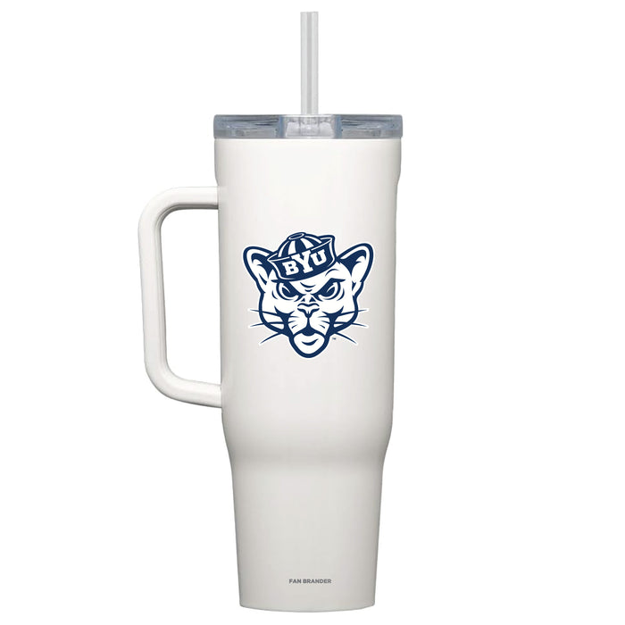 Corkcicle Cruiser 40oz Tumbler with Brigham Young Cougars Secondary Logo