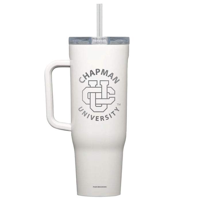 Corkcicle Cruiser 40oz Tumbler with Chapman Univ Panthers Etched Primary Logo