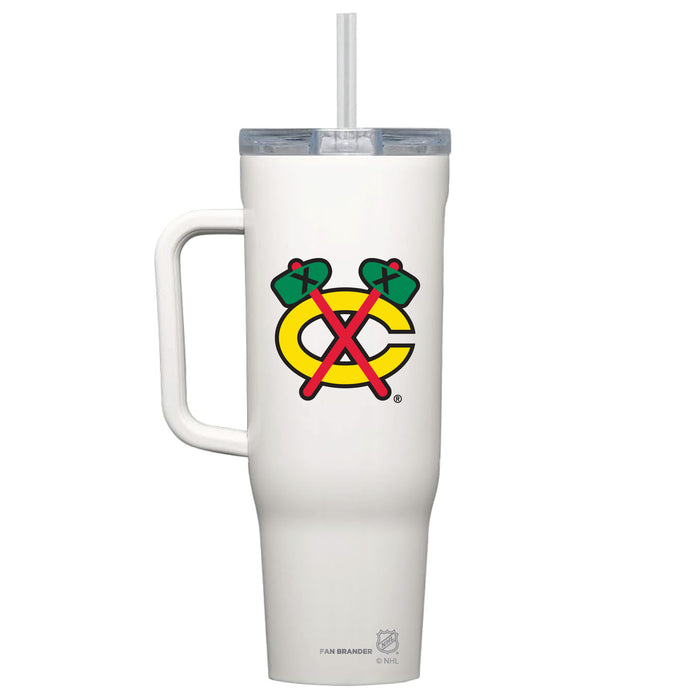 Corkcicle Cruiser 40oz Tumbler with Chicago Blackhawks Secondary Logo