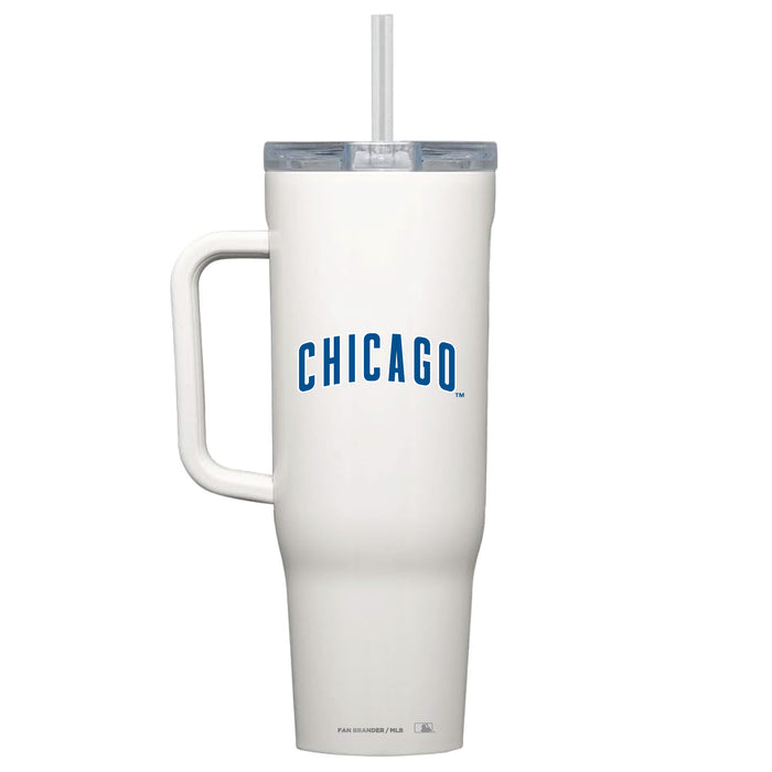 Corkcicle Cruiser 40oz Tumbler with Chicago Cubs Wordmark Logo