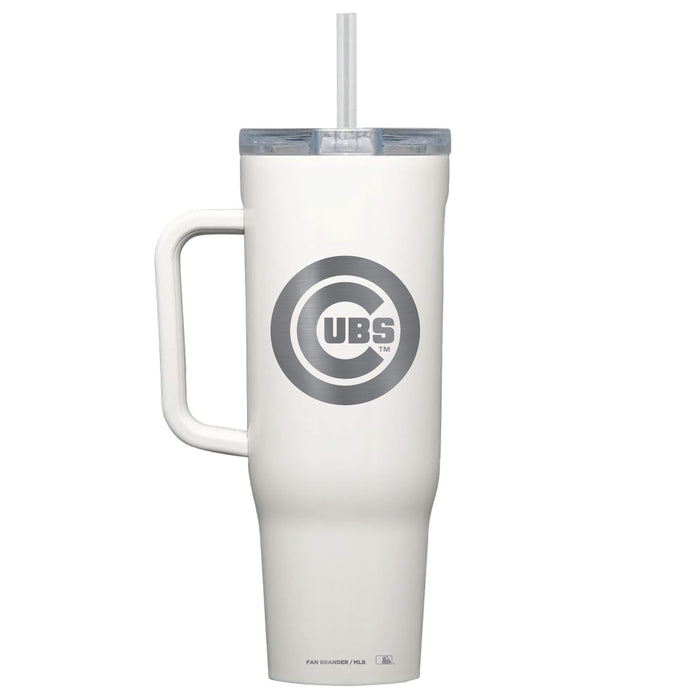 Corkcicle Cruiser 40oz Tumbler with Chicago Cubs Etched Primary Logo