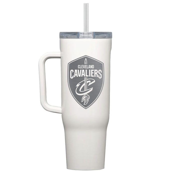 Corkcicle Cruiser 40oz Tumbler with Cleveland Cavaliers Etched Primary Logo