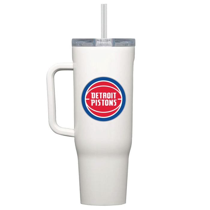 Corkcicle Cruiser 40oz Tumbler with Detroit Pistons Primary Logo