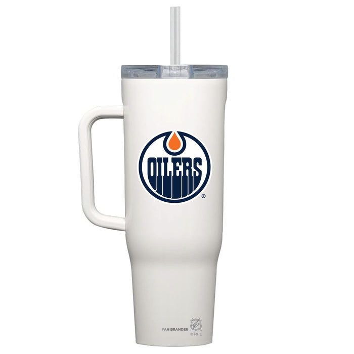 Corkcicle Cruiser 40oz Tumbler with Edmonton Oilers Primary Logo