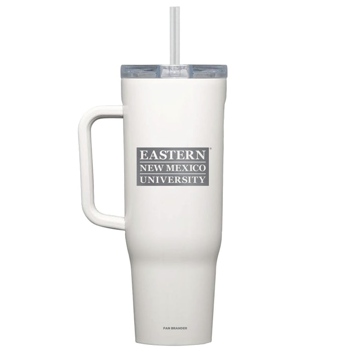 Corkcicle Cruiser 40oz Tumbler with Eastern New Mexico Greyhounds Etched Primary Logo