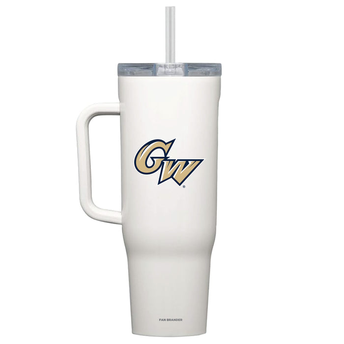 Corkcicle Cruiser 40oz Tumbler with George Washington Colonials Primary Logo