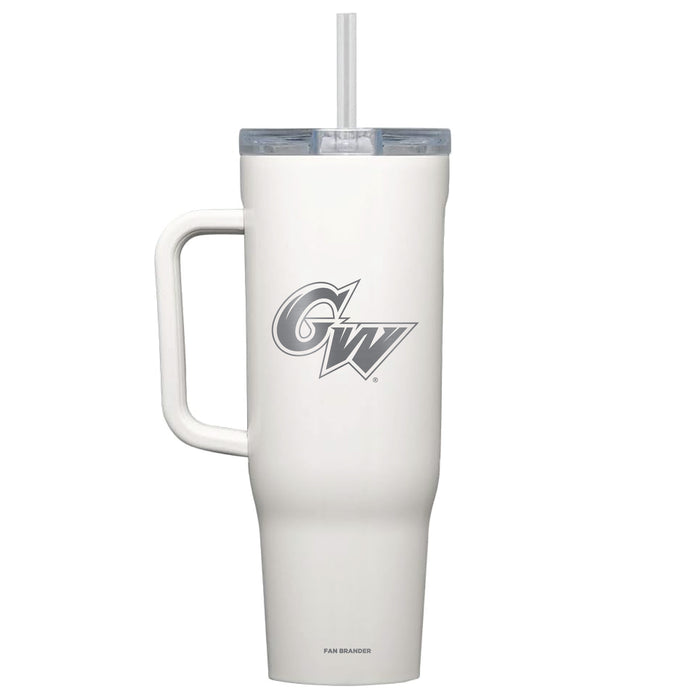 Corkcicle Cruiser 40oz Tumbler with George Washington Colonials Etched Primary Logo