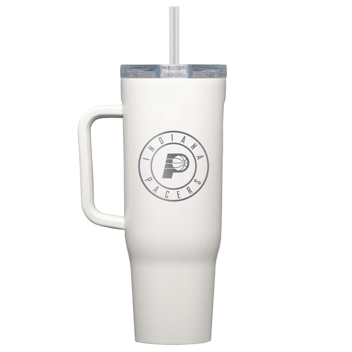 Corkcicle Cruiser 40oz Tumbler with Indiana Pacers Etched Primary Logo