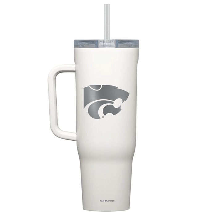 Corkcicle Cruiser 40oz Tumbler with Kansas State Wildcats Etched Primary Logo