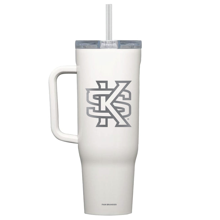 Corkcicle Cruiser 40oz Tumbler with Kennesaw State Owls Etched Primary Logo