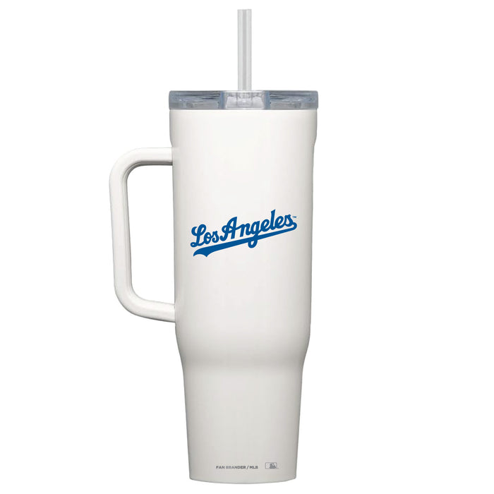 Corkcicle Cruiser 40oz Tumbler with Los Angeles Dodgers Wordmark Logo