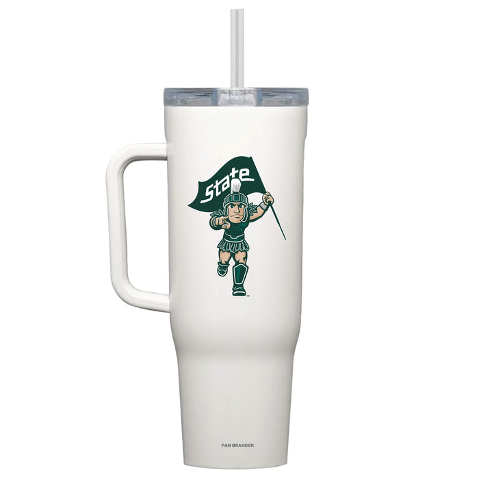 Corkcicle Cruiser 40oz Tumbler with Michigan State Spartans Secondary Logo
