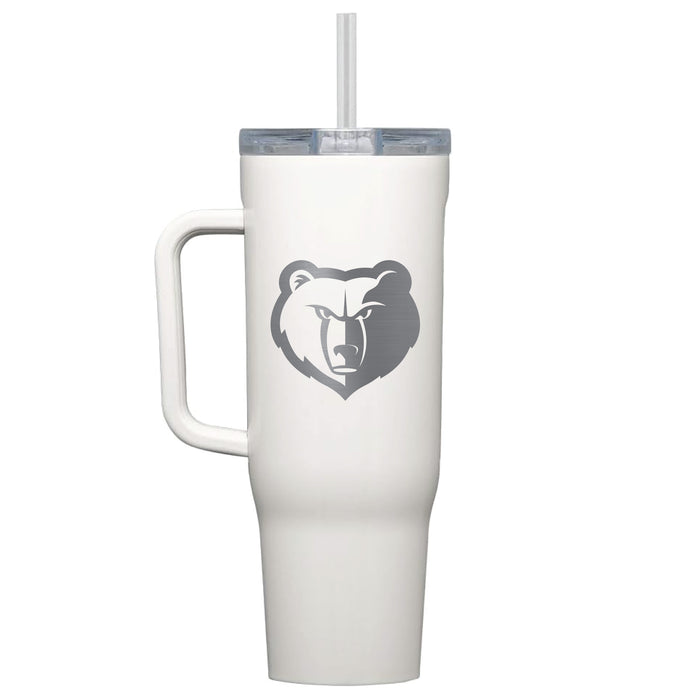 Corkcicle Cruiser 40oz Tumbler with Memphis Grizzlies Etched Primary Logo