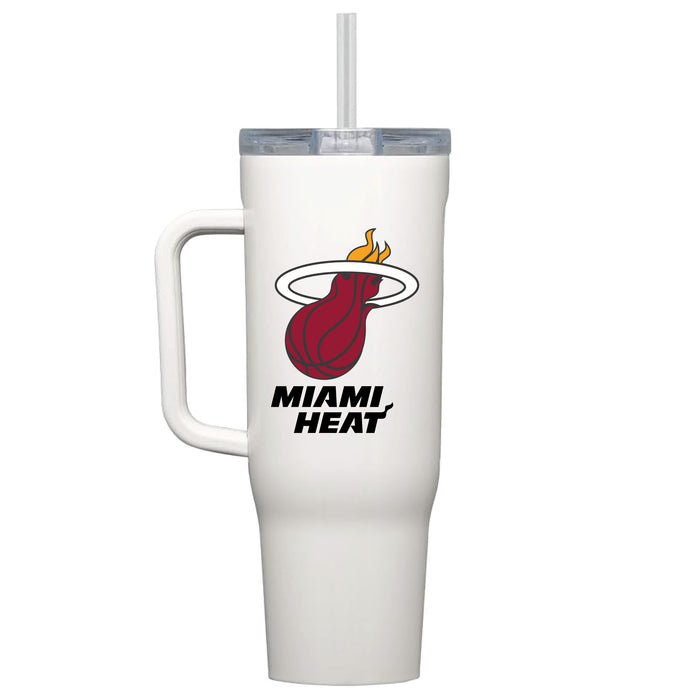 Corkcicle Cruiser 40oz Tumbler with Miami Heat Primary Logo