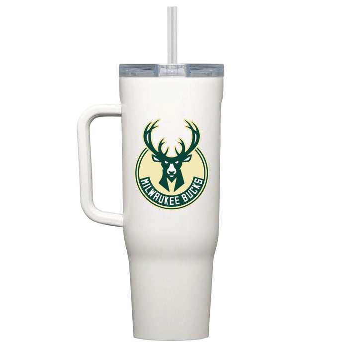 Corkcicle Cruiser 40oz Tumbler with Milwaukee Bucks Primary Logo