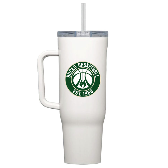 Corkcicle Cruiser 40oz Tumbler with Milwaukee Bucks Secondary Logo