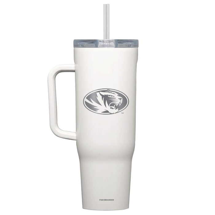Corkcicle Cruiser 40oz Tumbler with Missouri Tigers Etched Primary Logo