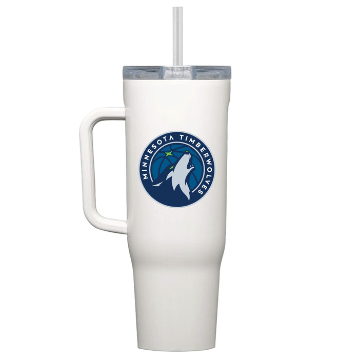 Corkcicle Cruiser 40oz Tumbler with Minnesota Timberwolves Primary Logo