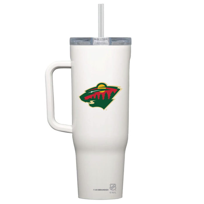 Corkcicle Cruiser 40oz Tumbler with Minnesota Wild Primary Logo