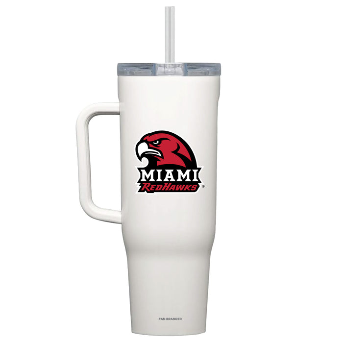 Corkcicle Cruiser 40oz Tumbler with Miami University RedHawks Secondary Logo