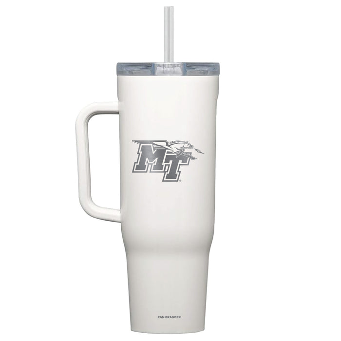 Corkcicle Cruiser 40oz Tumbler with Middle Tennessee State Blue Raiders Etched Primary Logo