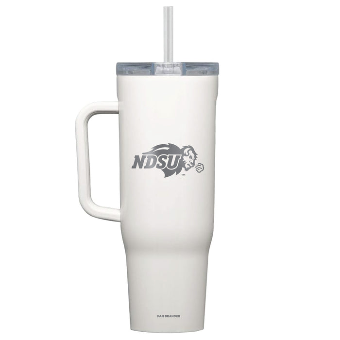 Corkcicle Cruiser 40oz Tumbler with North Dakota State Bison Etched Primary Logo