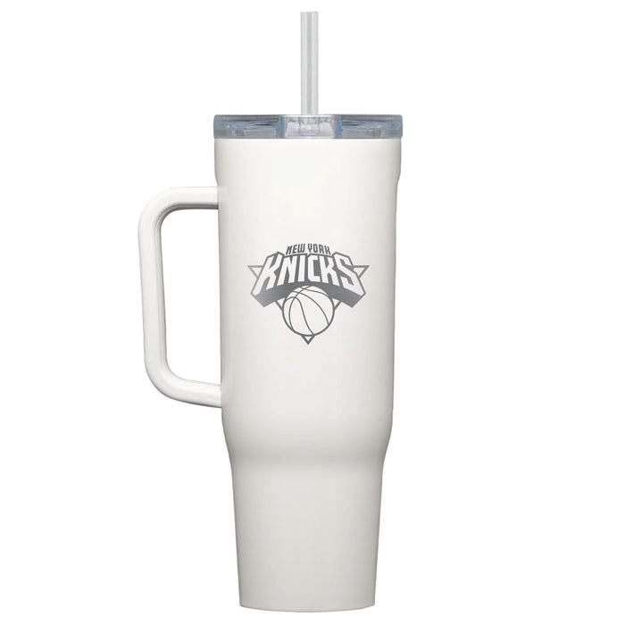 Corkcicle Cruiser 40oz Tumbler with New York Knicks Etched Primary Logo