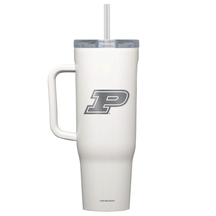 Corkcicle Cruiser 40oz Tumbler with Purdue Boilermakers Etched Primary Logo