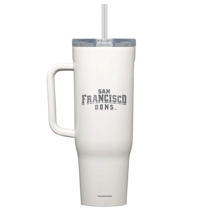 Corkcicle Cruiser 40oz Tumbler with San Francisco Dons Etched Primary Logo