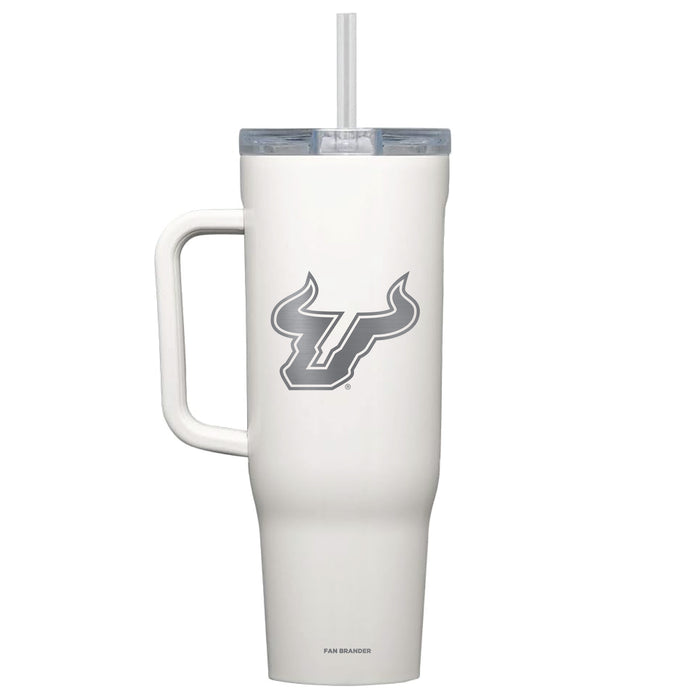 Corkcicle Cruiser 40oz Tumbler with South Florida Bulls Etched Primary Logo