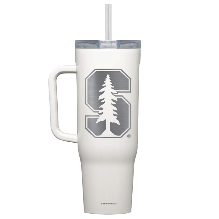 Corkcicle Cruiser 40oz Tumbler with Stanford Cardinal Etched Primary Logo