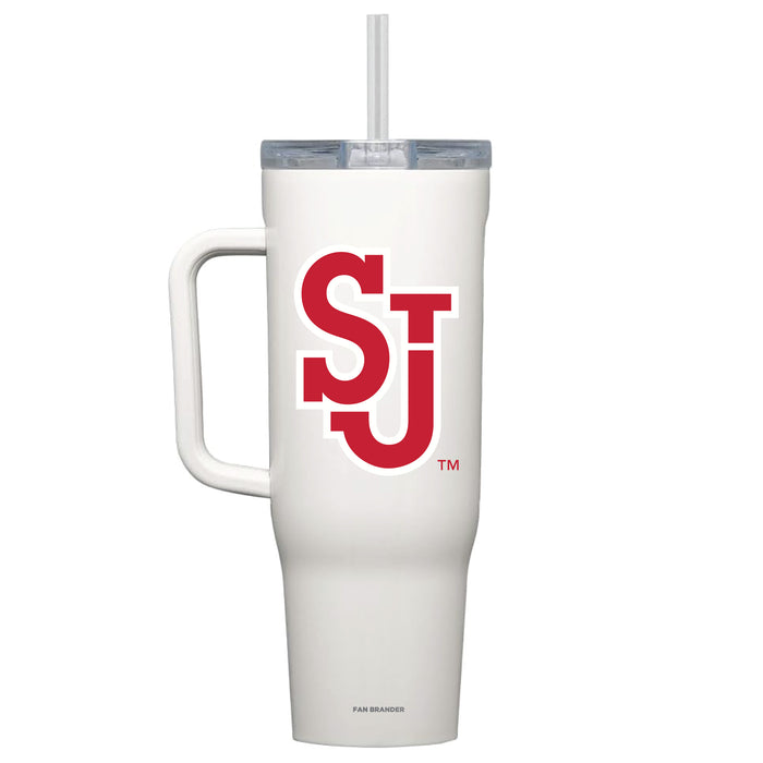 Corkcicle Cruiser 40oz Tumbler with St. John's Red Storm Primary Logo