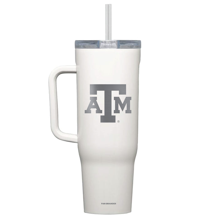 Corkcicle Cruiser 40oz Tumbler with Texas A&M Aggies Etched Primary Logo