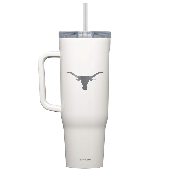 Corkcicle Cruiser 40oz Tumbler with Texas Longhorns  Etched Primary Logo