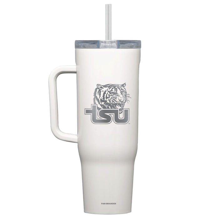 Corkcicle Cruiser 40oz Tumbler with Tennessee State Tigers Etched Primary Logo