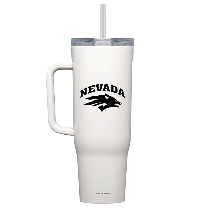 Corkcicle Cruiser 40oz Tumbler with Nevada Wolf Pack Primary Logo