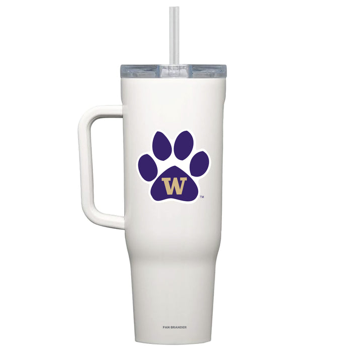 Corkcicle Cruiser 40oz Tumbler with Washington Huskies Secondary Logo