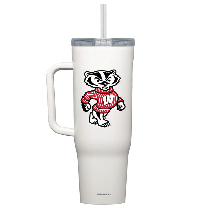 Corkcicle Cruiser 40oz Tumbler with Wisconsin Badgers Secondary Logo