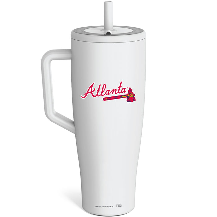 BruMate Era Tumbler with Atlanta Braves Workmark Logo