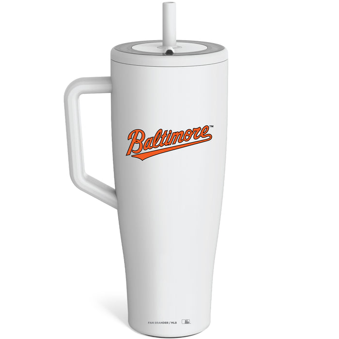 BruMate Era Tumbler with Baltimore Orioles Workmark Logo