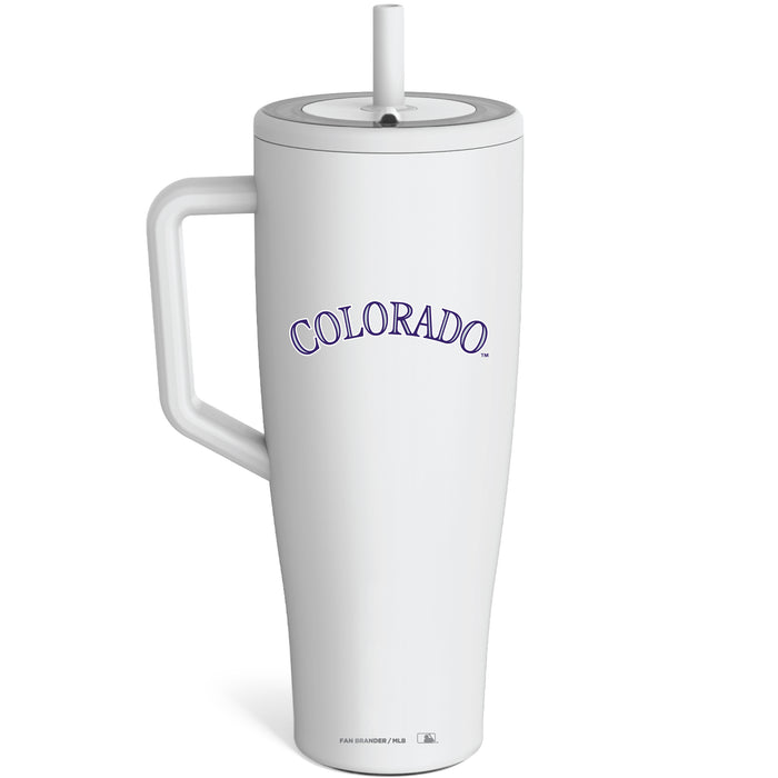 BruMate Era Tumbler with Colorado Rockies Workmark Logo